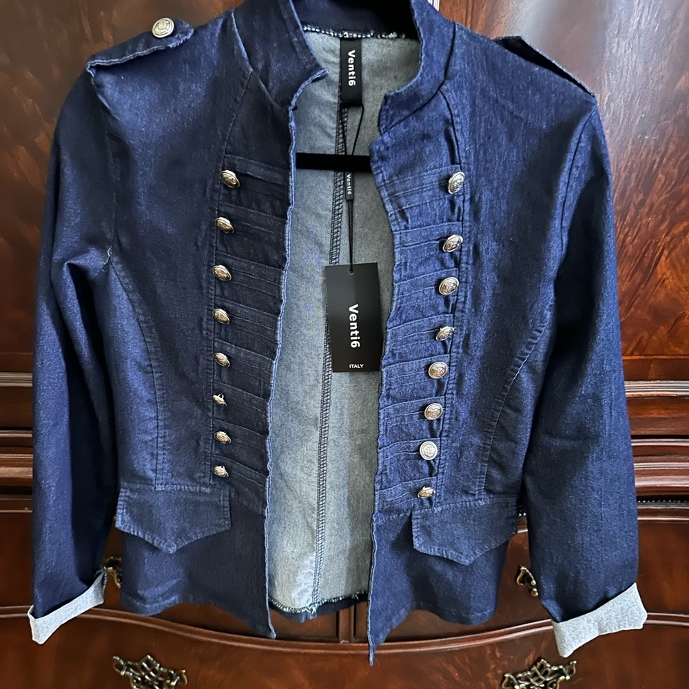 Venti 6 Blue Jean Sargent Pepper Silver Buttons